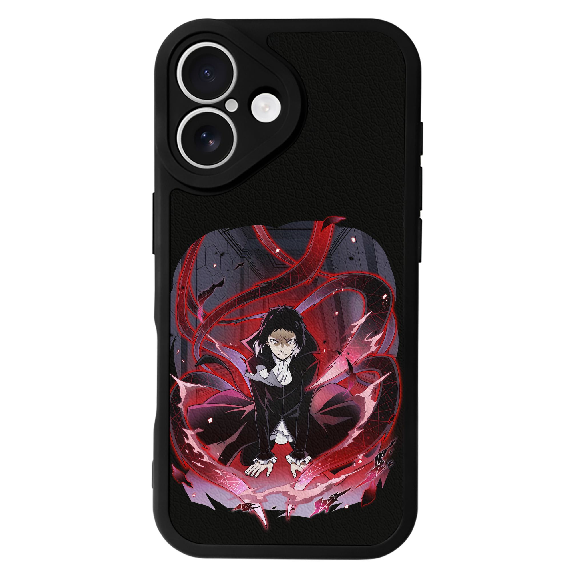 （画像用） 文豪ストレイドッグス Bungo Stray Dogs 【iPhone 16シリーズ対応】シリコンスマホケース（レザー調） 材質：シリコン